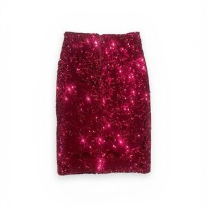 Alice + Olivia Sequin Pencil Skirt - Pink NWT